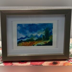 “Moody Skies” original framed watercolour